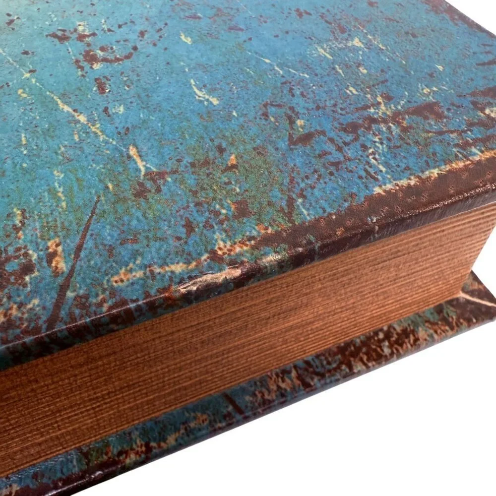 National Geographic Storage Book Boxes Set of Two Bookshelf Coffee Table Decor